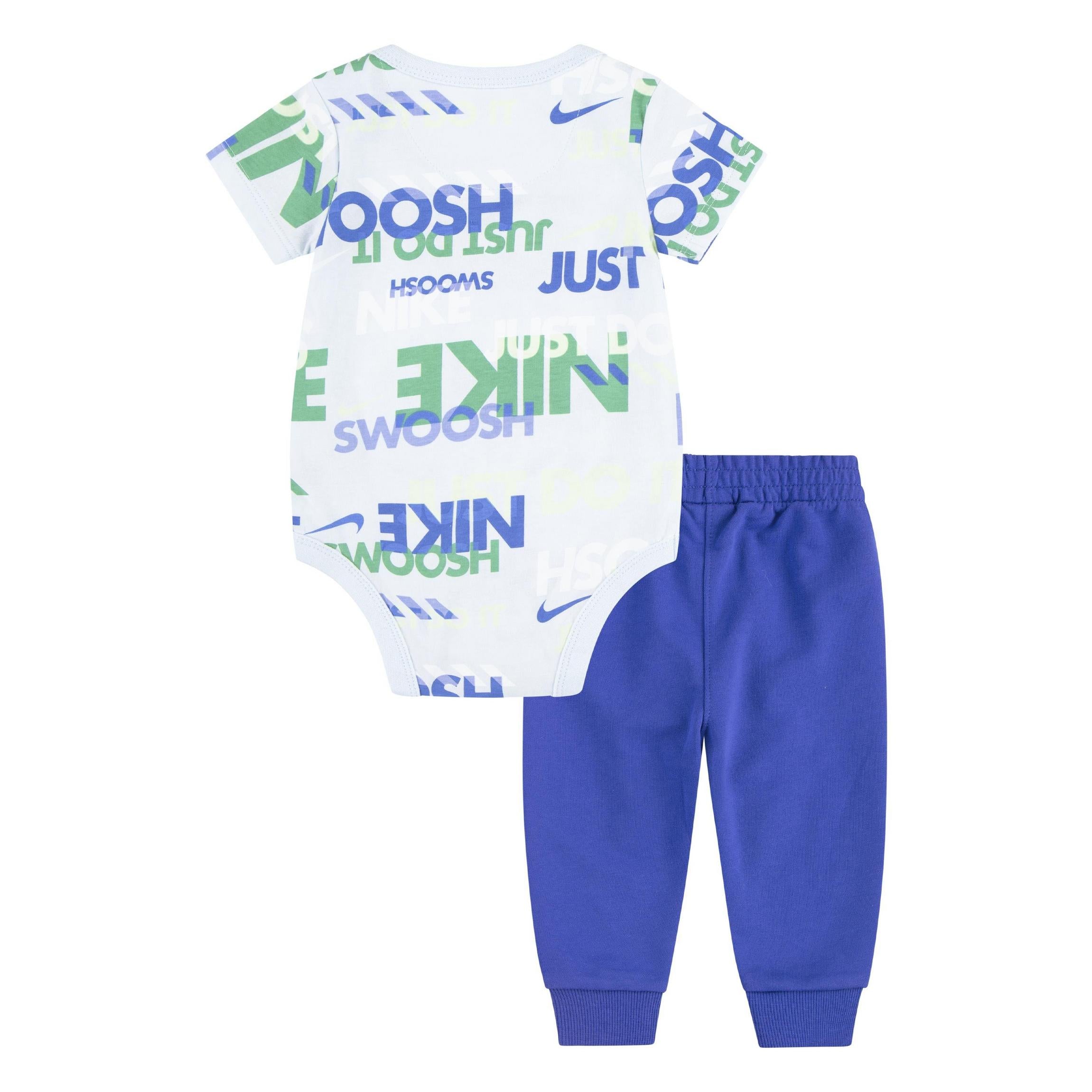 Nike - Set 2 pièces pantalon et body, bleu