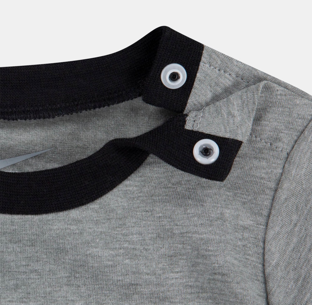 Nike - Ensemble 2 pièces - Combi-court + Chausson 100% coton gris et noir