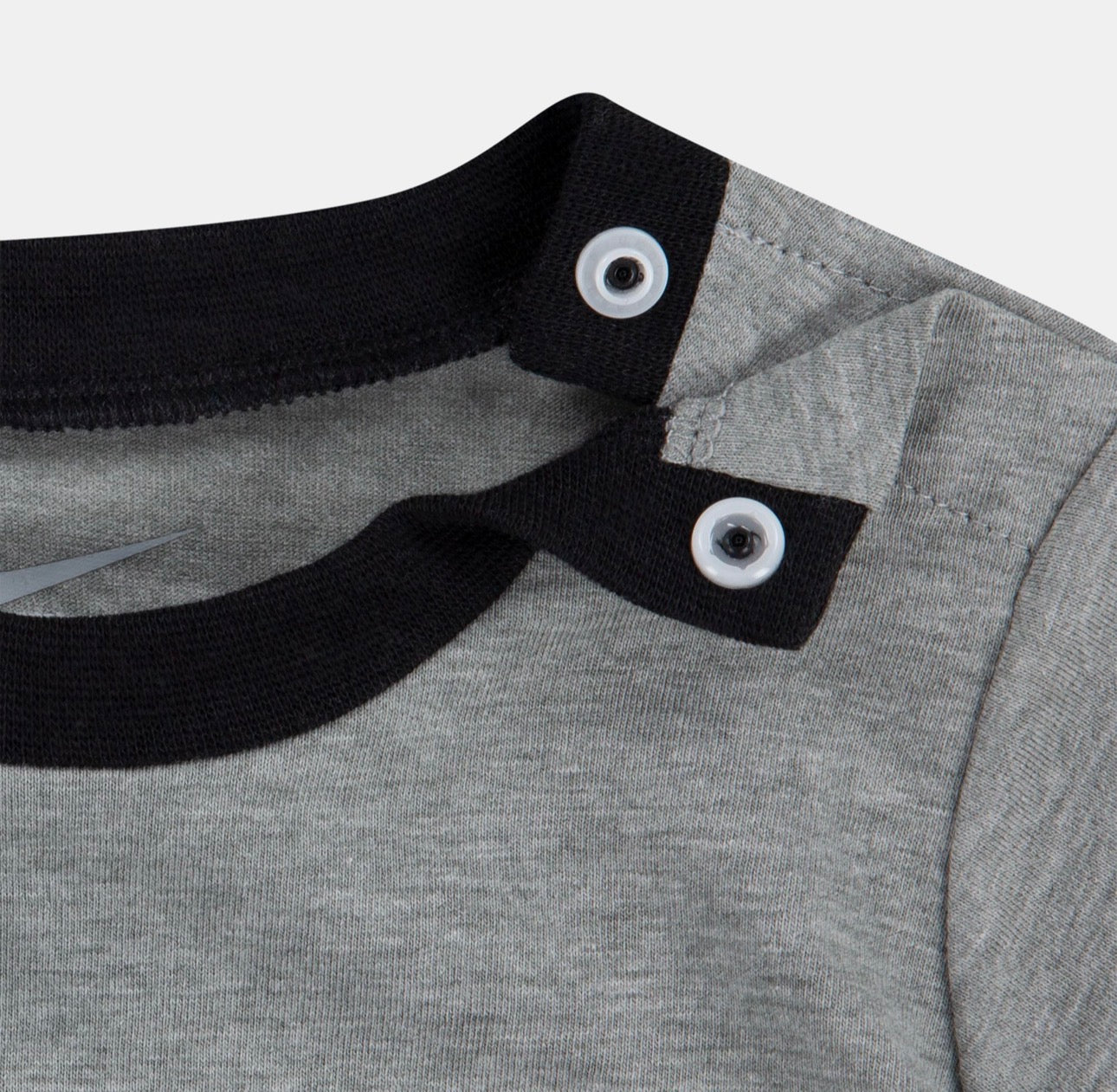 Nike - Ensemble 2 pièces - Combi-court + Chausson 100% coton gris et noir