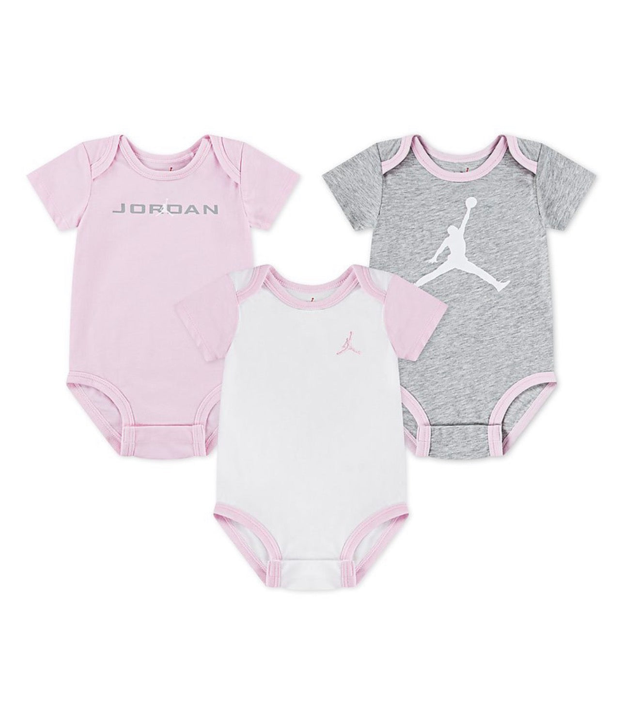 Jordan - Lot 3 bodies rose et gris
