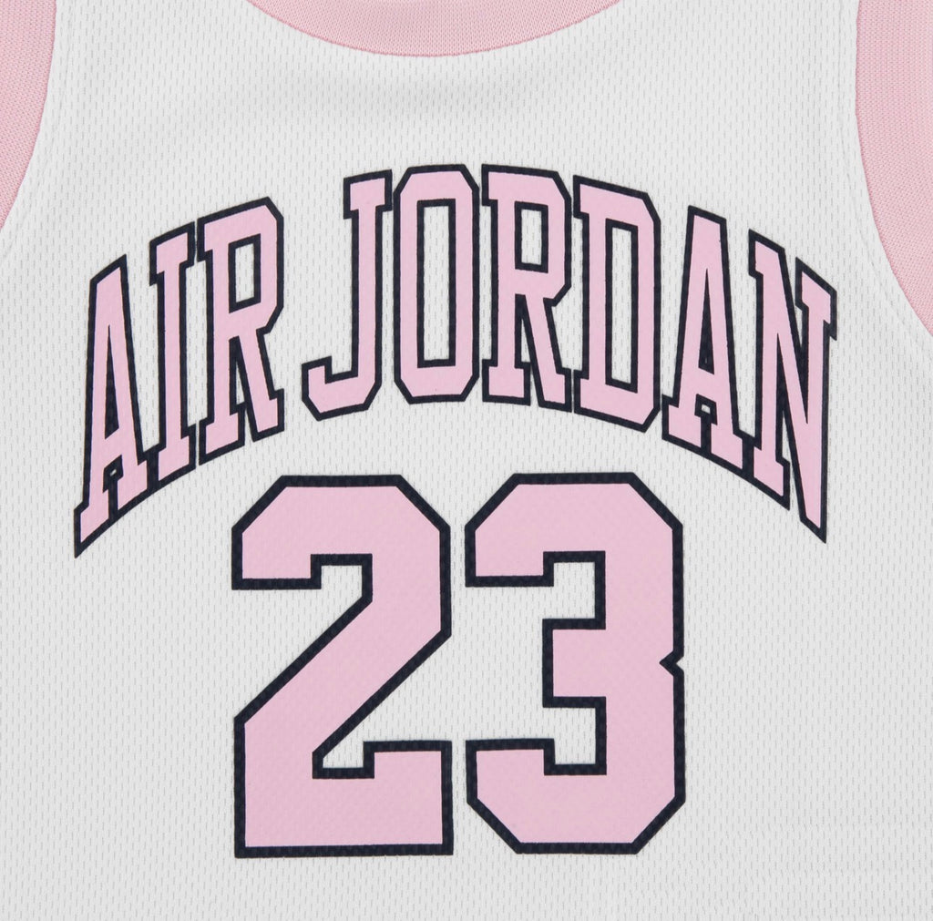 Jordan - Ensemble 2 pièces - débardeur + short - blanc et rose