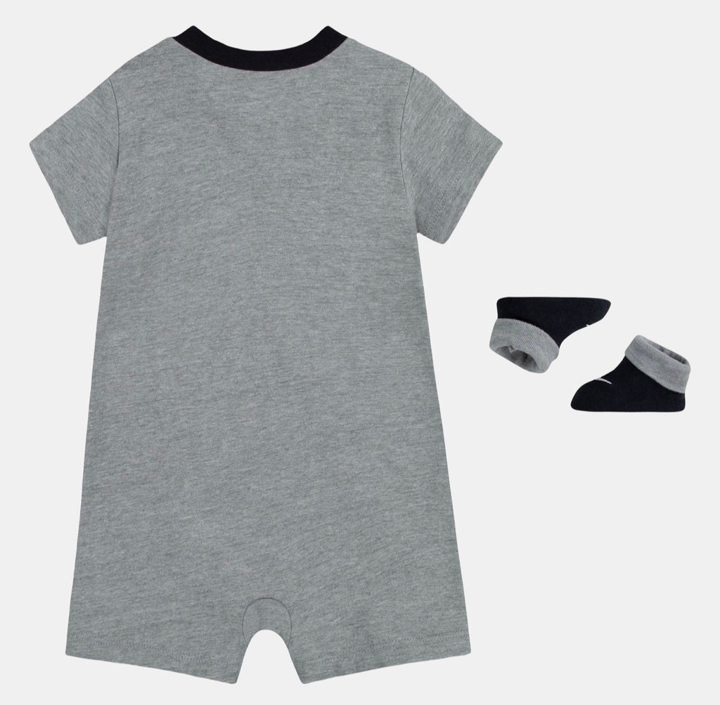 Nike - Ensemble 2 pièces - Combi-court + Chausson 100% coton gris et noir