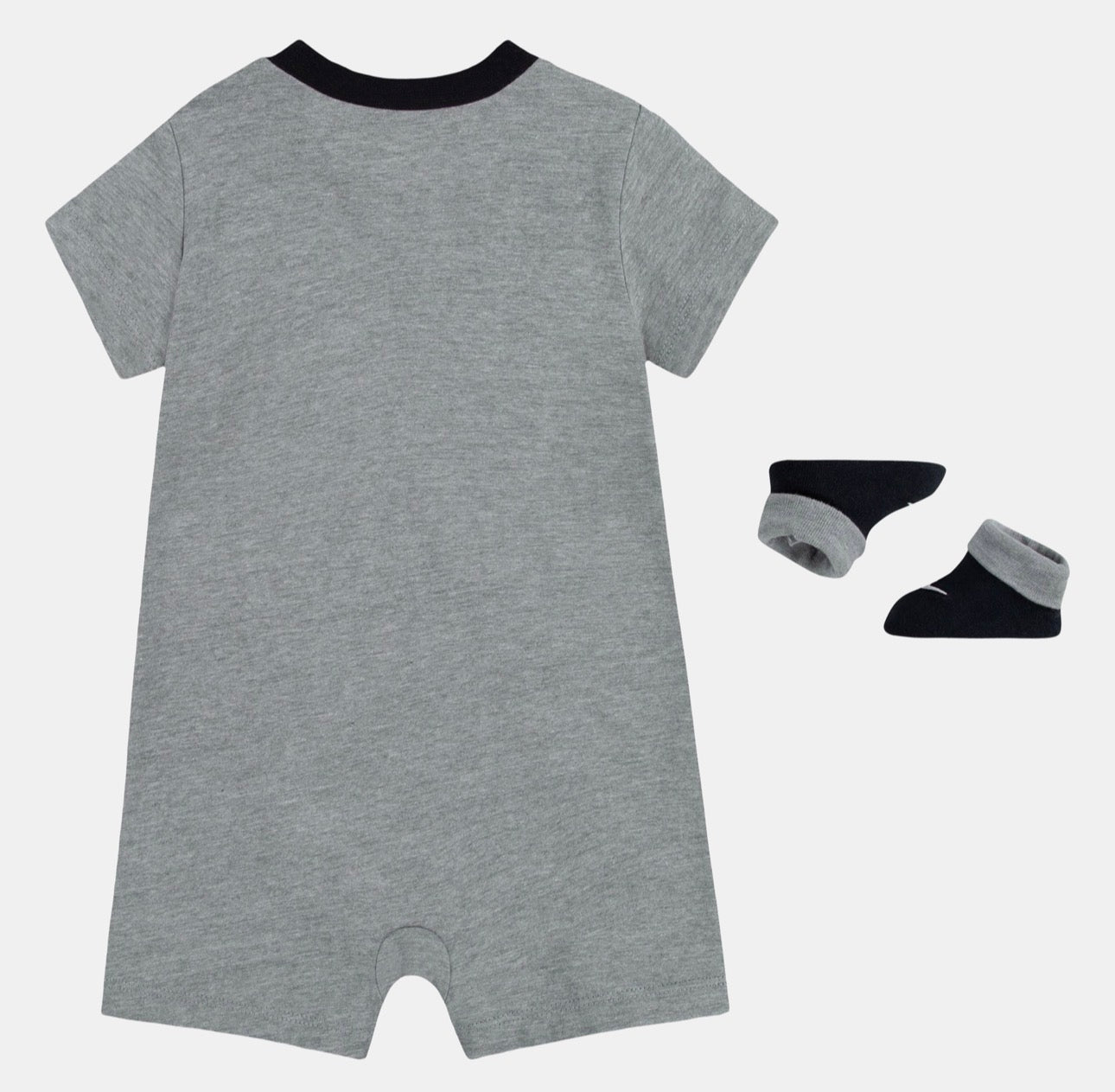 Nike - Ensemble 2 pièces - Combi-court + Chausson 100% coton gris et noir