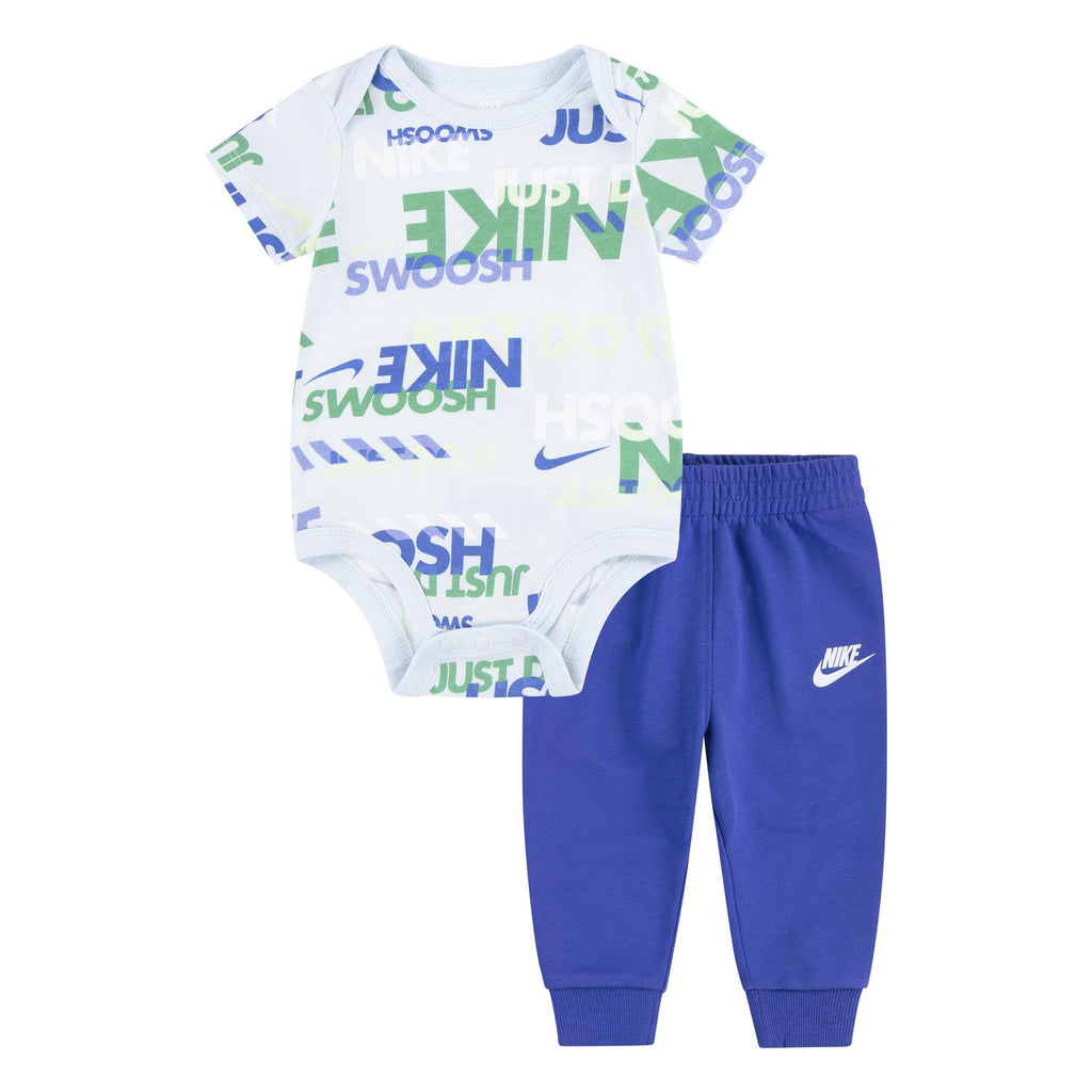 Nike - Set 2 pièces pantalon et body, bleu