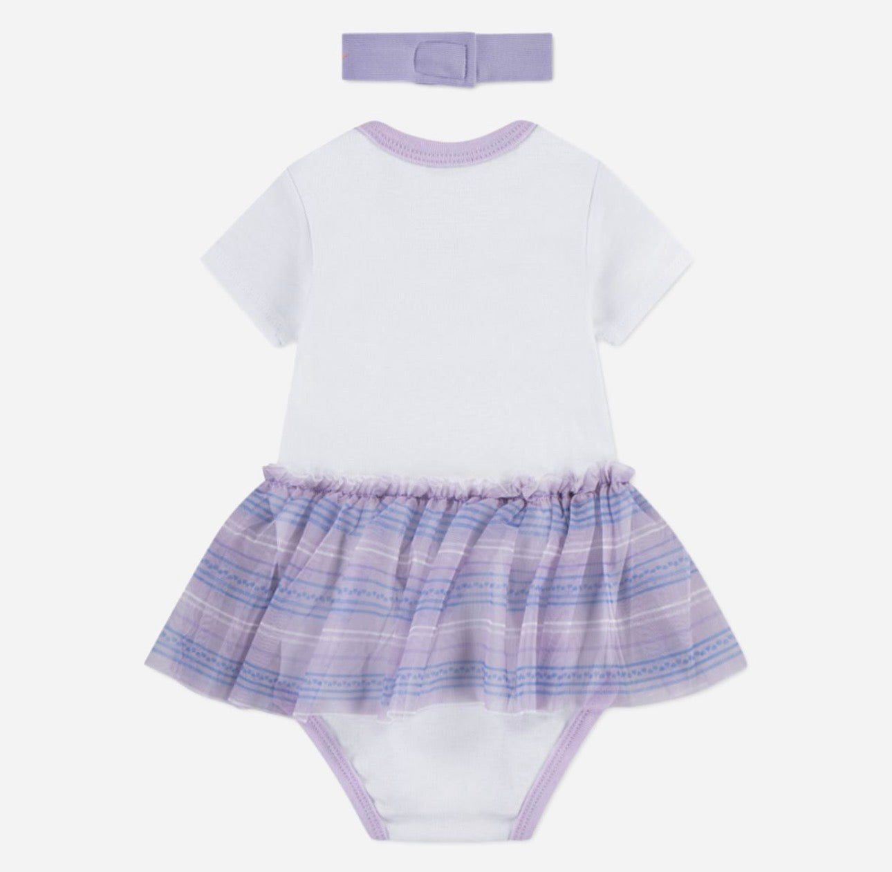 Nike - Coffret 2 pièces - robe body + bandeau - violet & blanc