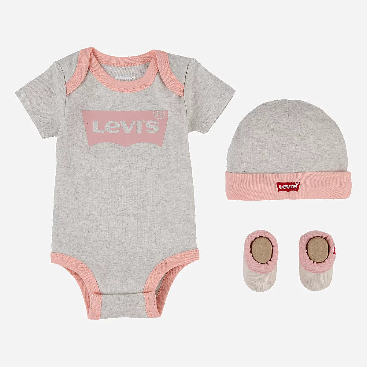 Coffret - Nike ensemble 3 pièces, rose et gris