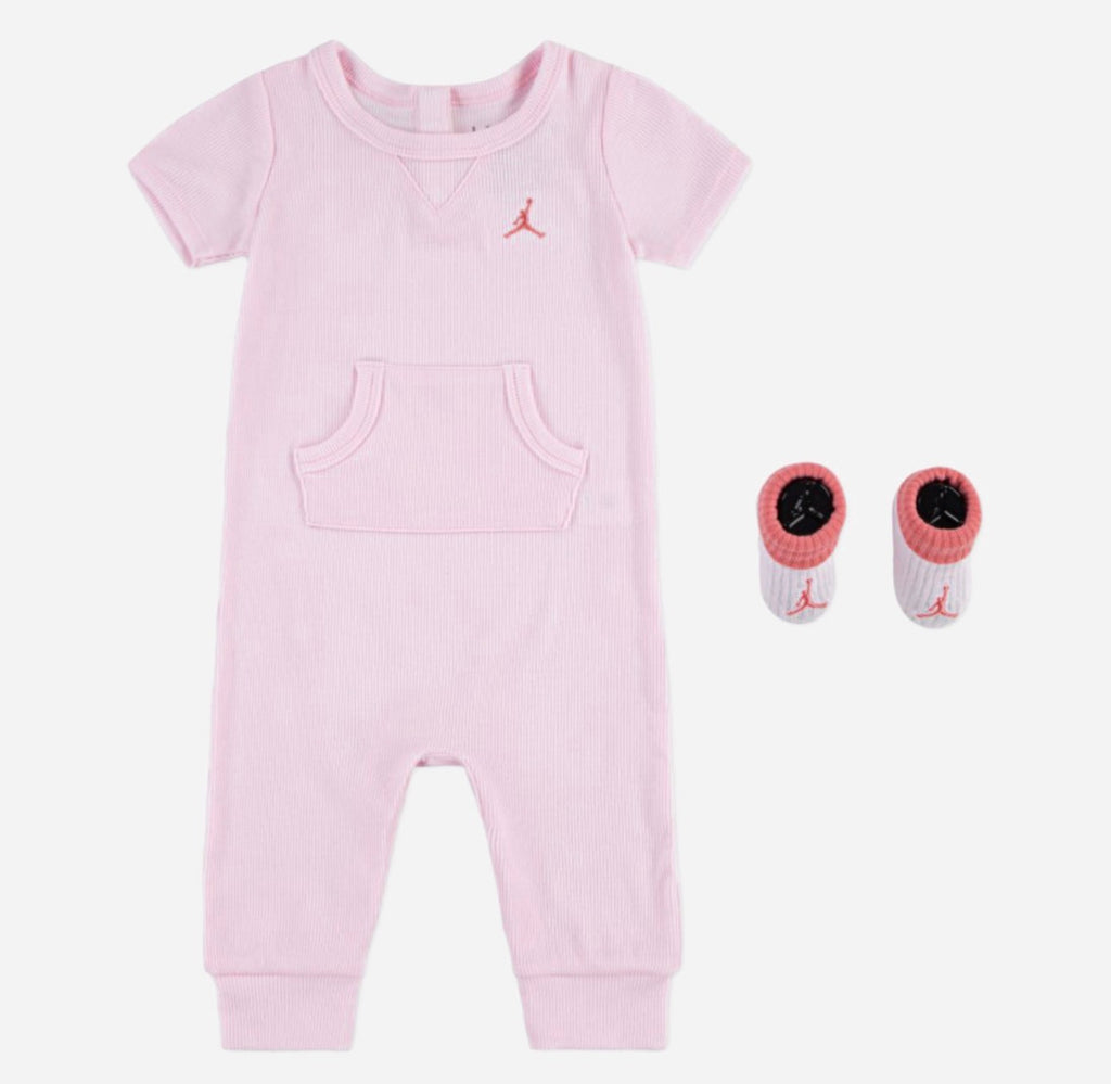 Coffret Jordan - ensemble 2 pièces - combinaison + chaussons roses