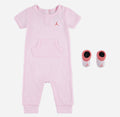Coffret Jordan - ensemble 2 pièces - combinaison + chaussons roses