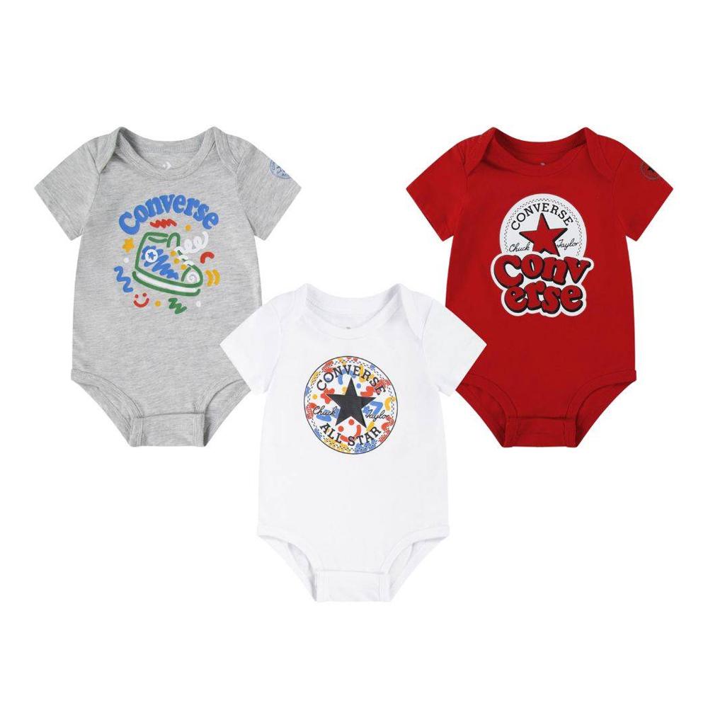 Converse - Lot 3 bodies avec logo