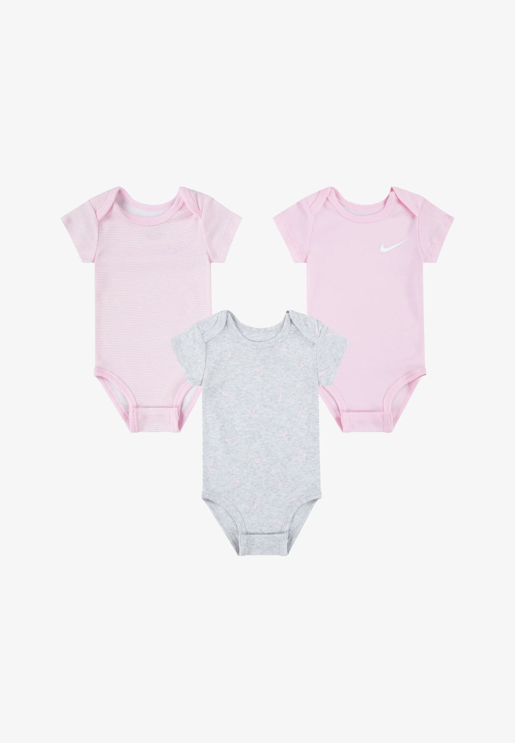 Nike - Lot 3 bodies gris et rose