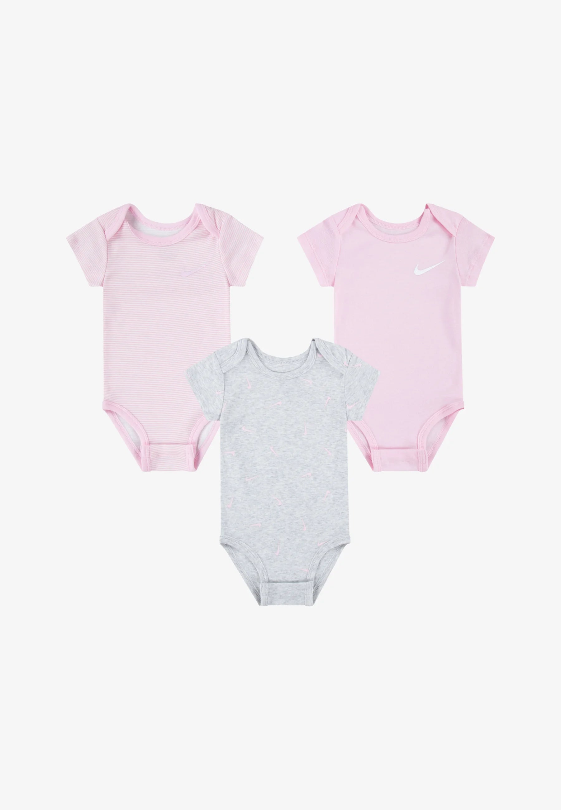 Nike - Lot 3 bodies gris et rose