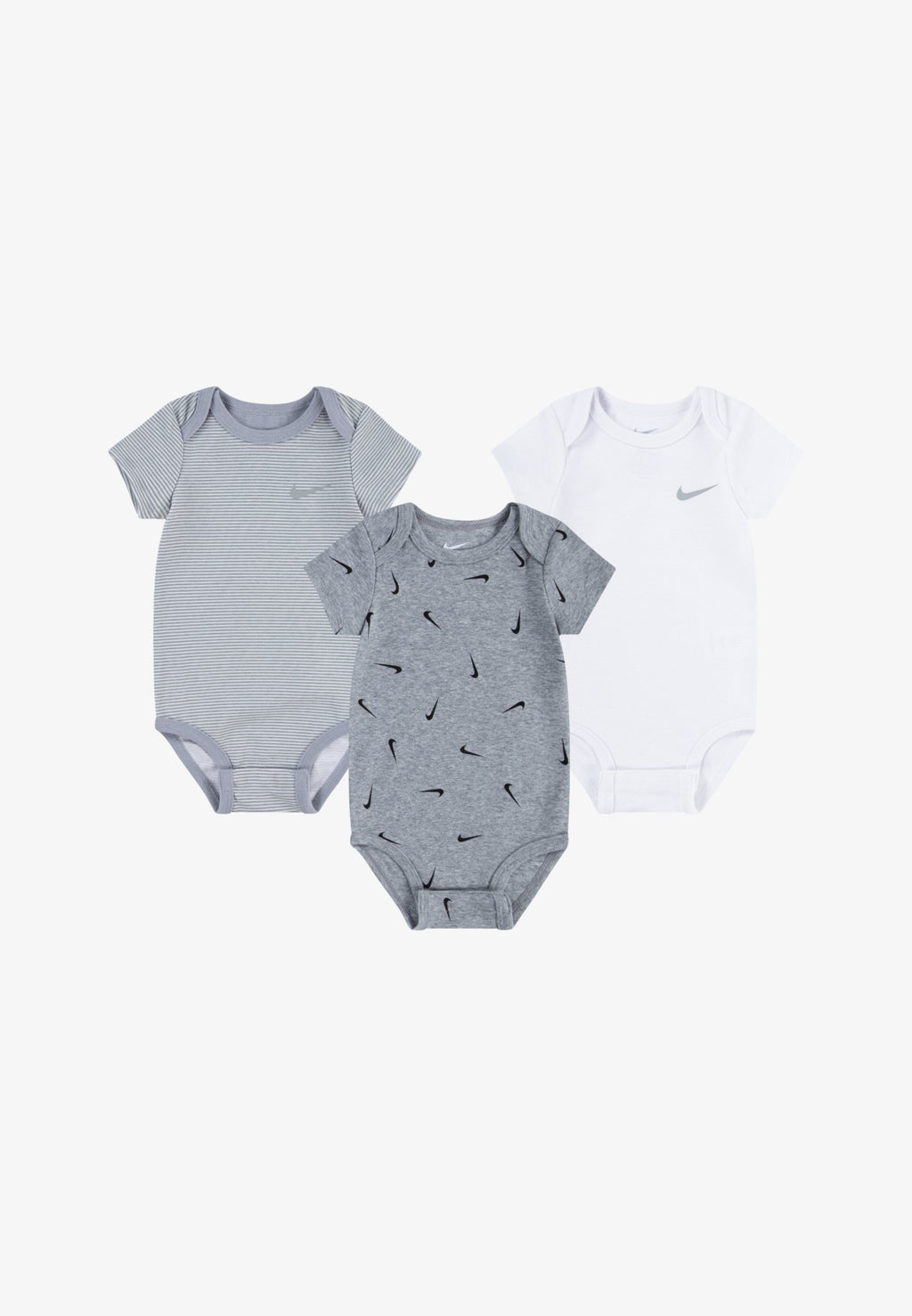 Nike Unisex - Lot 3 bodies, gris et blanc