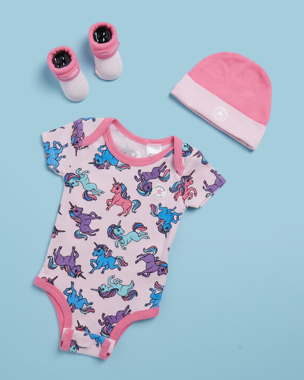 Coffret Converse, Bodie + Bonnet + Chausson Rose
